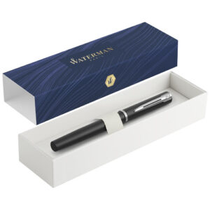 Waterman Allure Tintenroller (schwarze Mine) - schwarz