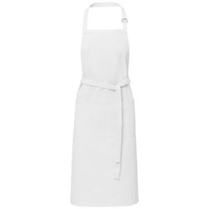 Andrea 240 g/m² Schürze mit verstellbarem Nackenband - weiss