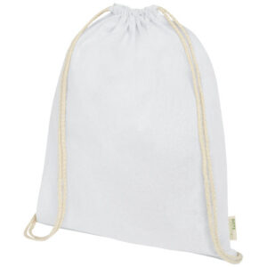 Orissa 100 g/m² Turnbeutel aus Bio-Baumwolle 5L - weiss