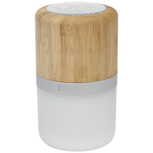 Aurea Bluetooth® Lautsprecher aus Bambus mit Licht - Natürlich