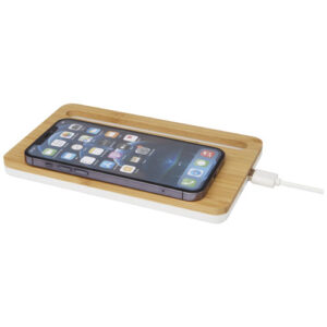 Medake kabelloses 10W Bambus Ladegerät - beige