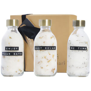Wellmark Just Relax 3-teiliges Badesalz-Set, 200 ml - transparent klar
