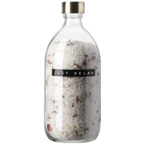 Wellmark Just Relax Badesalz mit Rosenduft, 500 ml - transparent klar