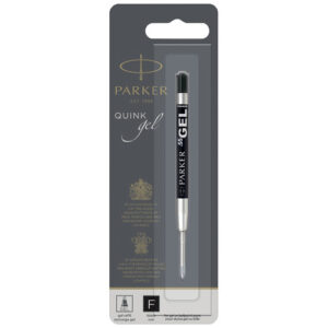 Parker Gel Kugelschreiber-Mine (schwarze Mine) - silber / schwarz