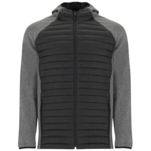 Minsk Hybrid Thermojacke Unisex - schwarz / heather schwarz, 3XL