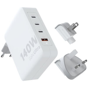 Xtorm XVC2140 GaN Ultra 140 W Reiseladegerät mit 240 W USB-C PD-Kabel - weiss