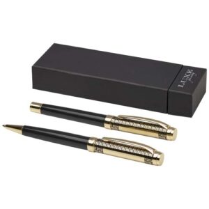 Legato Kugelschreiber und Tintenroller Set (blaue Mine) - gold