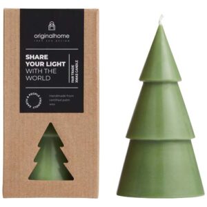 Originalhome Weihnachtsbaum Kerze L - heather grün