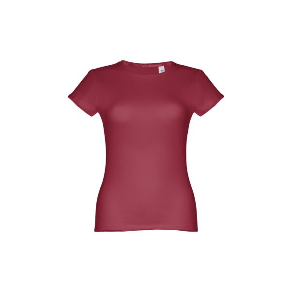 THC SOFIA. Tailliertes Damen-T-Shirt - Burgunder, XXL
