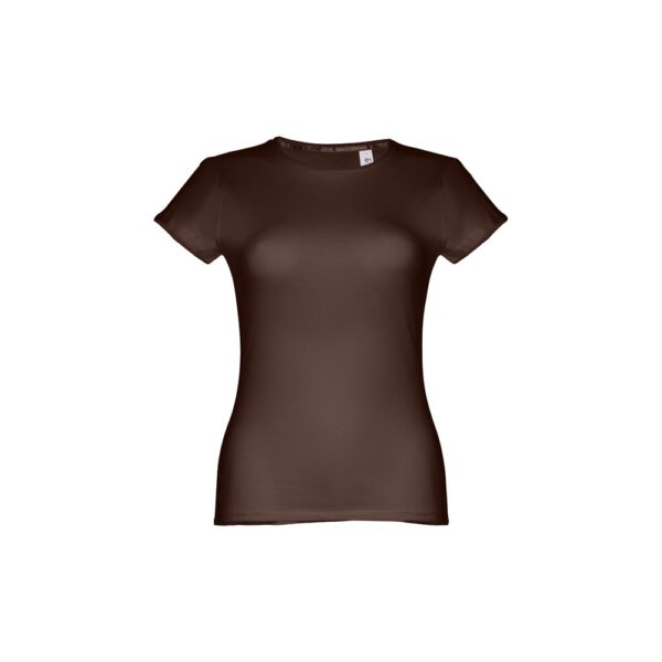 THC SOFIA. Tailliertes Damen-T-Shirt - dunkelbraun, XXL