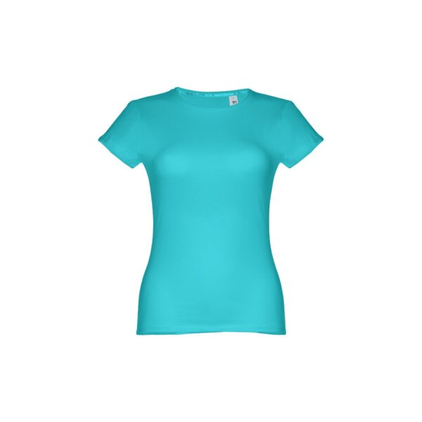 THC SOFIA. Tailliertes Damen-T-Shirt - türkis, XXL