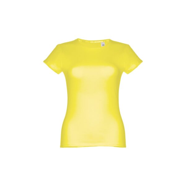 THC SOFIA. Tailliertes Damen-T-Shirt - Zitronengelb, XXL