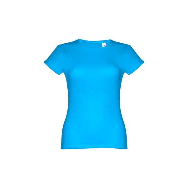 THC SOFIA. Tailliertes Damen-T-Shirt - Wasserblau, XXL