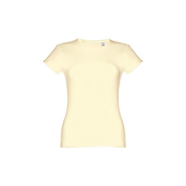 THC SOFIA. Tailliertes Damen-T-Shirt - Pastellgelb, XXL
