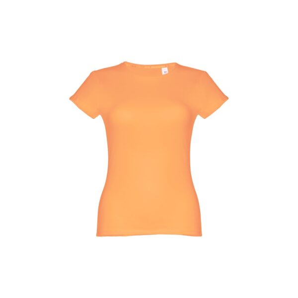 THC SOFIA. Tailliertes Damen-T-Shirt - Korallenorange, XXL