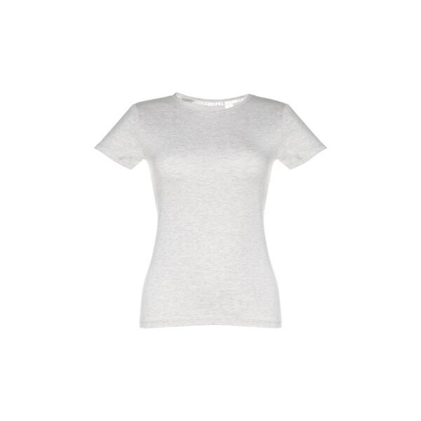 THC SOFIA. Tailliertes Damen-T-Shirt - Weiss melliert, XXL