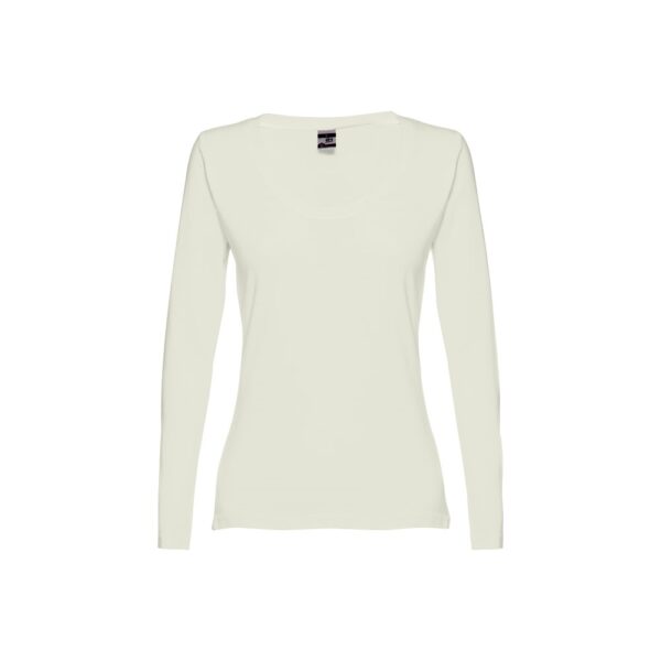 THC BUCHAREST WOMEN. Langärmeliges tailliertes T-Shirt für Frauen aus Baumwolle