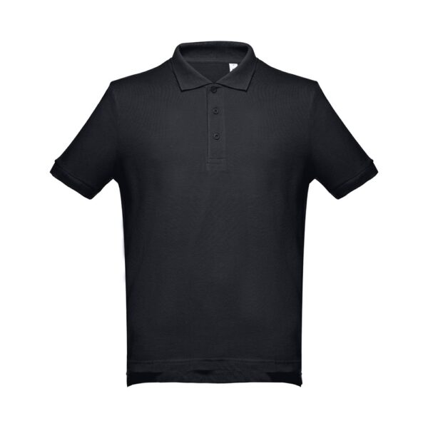 THC ADAM. Kurzarm-Poloshirt aus Baumwolle für Herren - schwarz, XXL