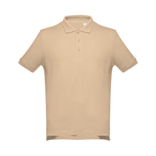 THC ADAM. Kurzarm-Poloshirt aus Baumwolle für Herren - hellbraun, XXL