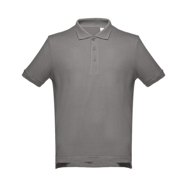 THC ADAM. Kurzarm-Poloshirt aus Baumwolle für Herren - grau, XXL