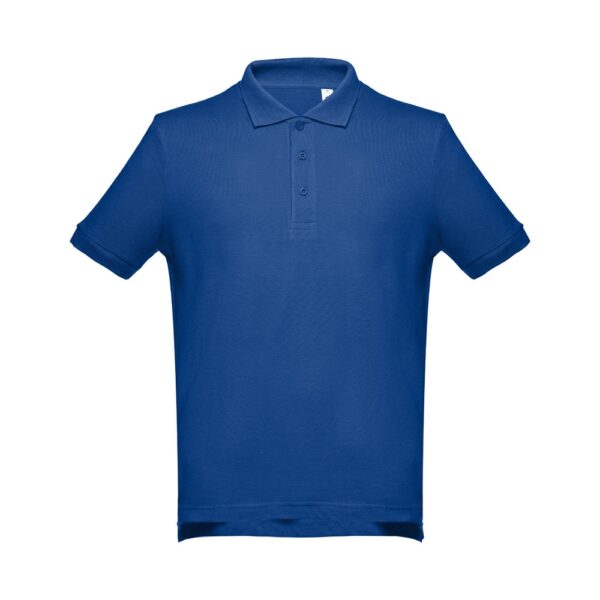 THC ADAM. Kurzarm-Poloshirt aus Baumwolle für Herren - Königsblau, XXL