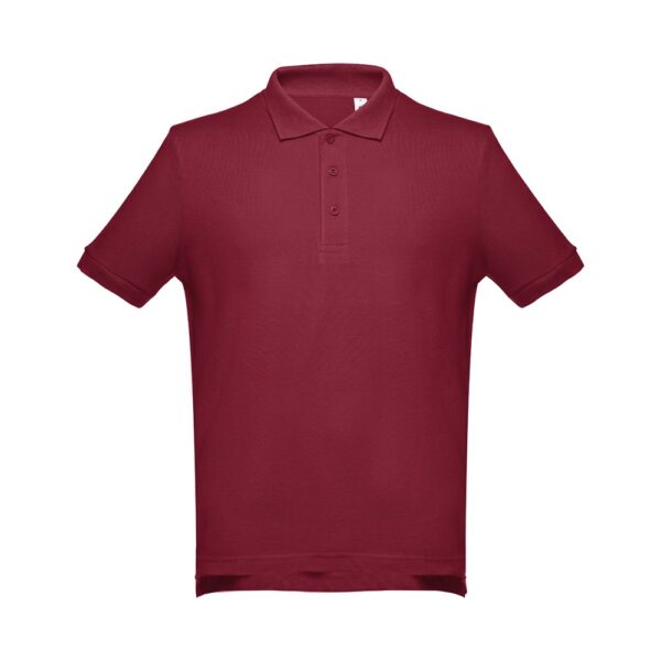 THC ADAM. Kurzarm-Poloshirt aus Baumwolle für Herren - Burgunder, XXL