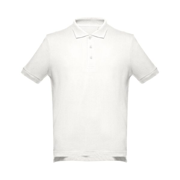 THC ADAM. Kurzarm-Poloshirt aus Baumwolle für Herren - Pastellweiß, XXL
