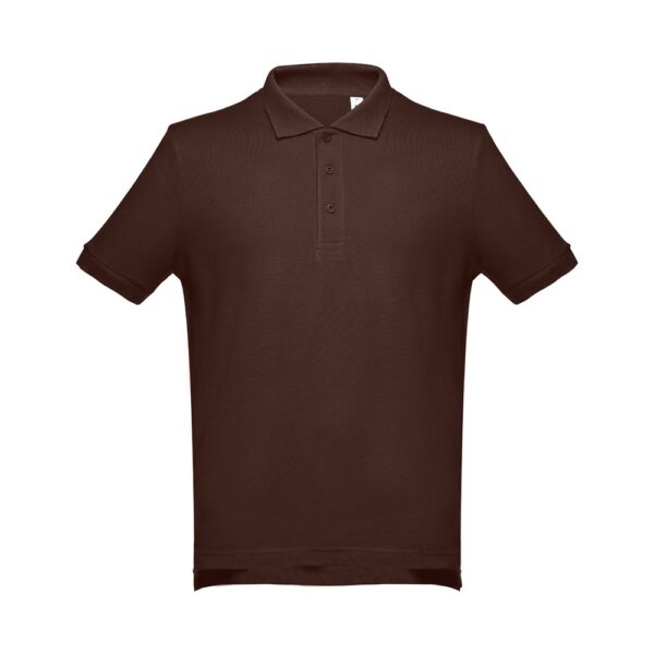 THC ADAM. Kurzarm-Poloshirt aus Baumwolle für Herren - dunkelbraun, XXL