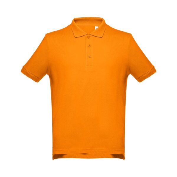 THC ADAM. Kurzarm-Poloshirt aus Baumwolle für Herren - orange, XXL
