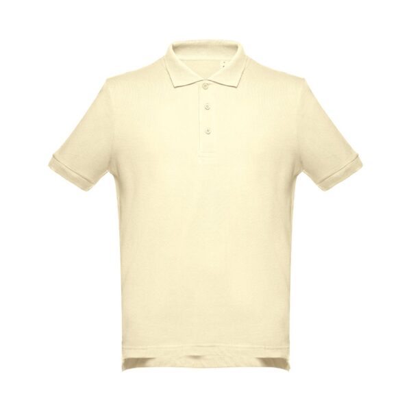 THC ADAM. Kurzarm-Poloshirt aus Baumwolle für Herren - Pastellgelb, XXL