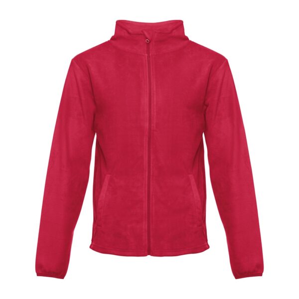 THC HELSINKI. Herren-Fleecejacke aus Polyester - rot, XXL