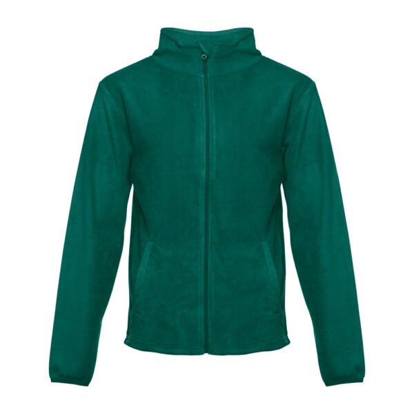 THC HELSINKI. Herren-Fleecejacke aus Polyester - dunkelgrün, XXL