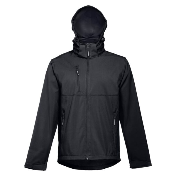 THC ZAGREB. Herren-Softshell-Jacke aus Polyester und Elastan