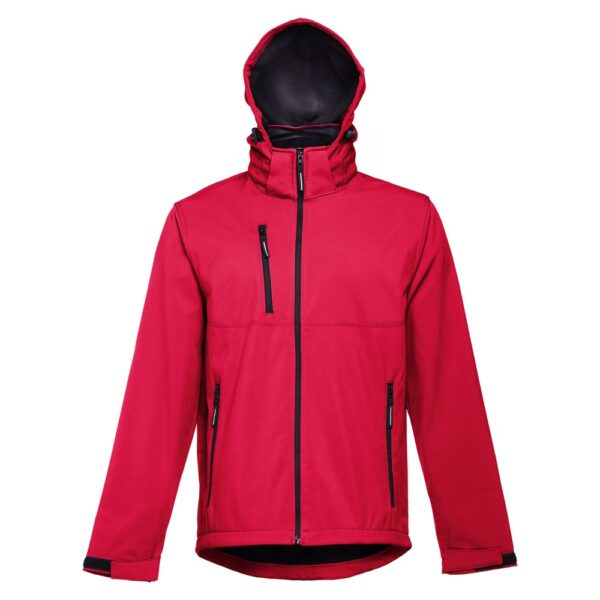 THC ZAGREB. Herren-Softshell-Jacke aus Polyester und Elastan