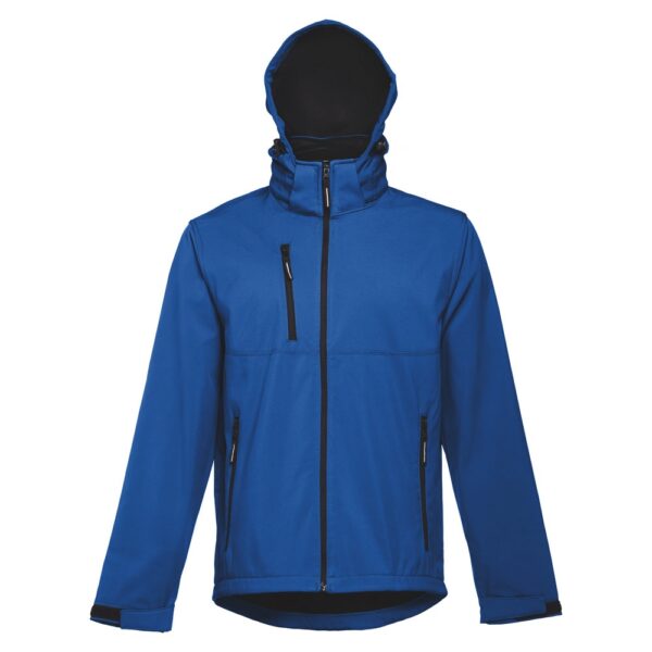 THC ZAGREB. Herren-Softshell-Jacke aus Polyester und Elastan