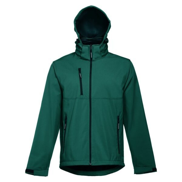 THC ZAGREB. Herren-Softshell-Jacke aus Polyester und Elastan