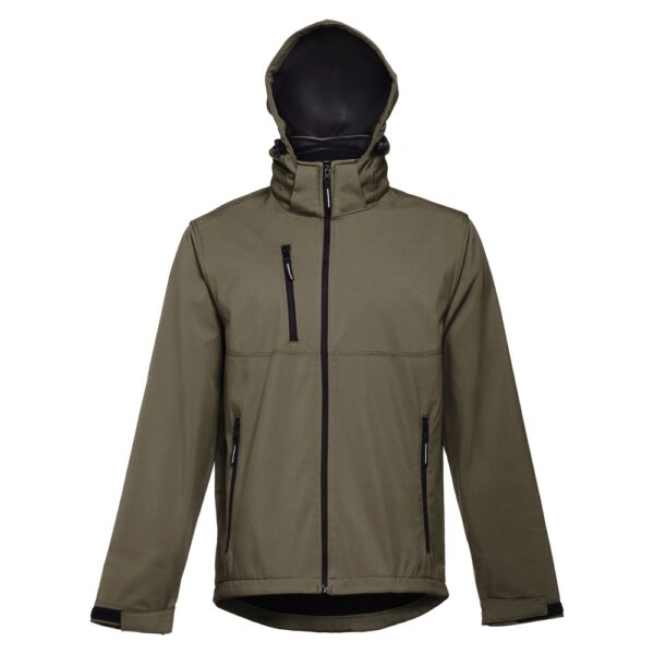 THC ZAGREB. Herren-Softshell-Jacke aus Polyester und Elastan