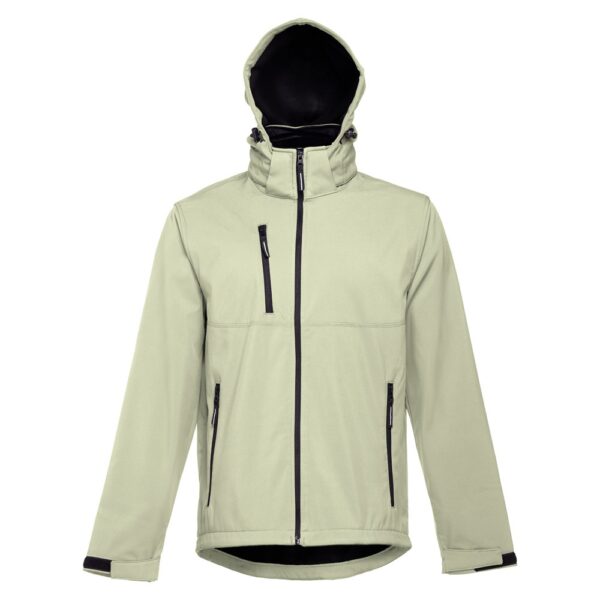 THC ZAGREB. Herren-Softshell-Jacke aus Polyester und Elastan