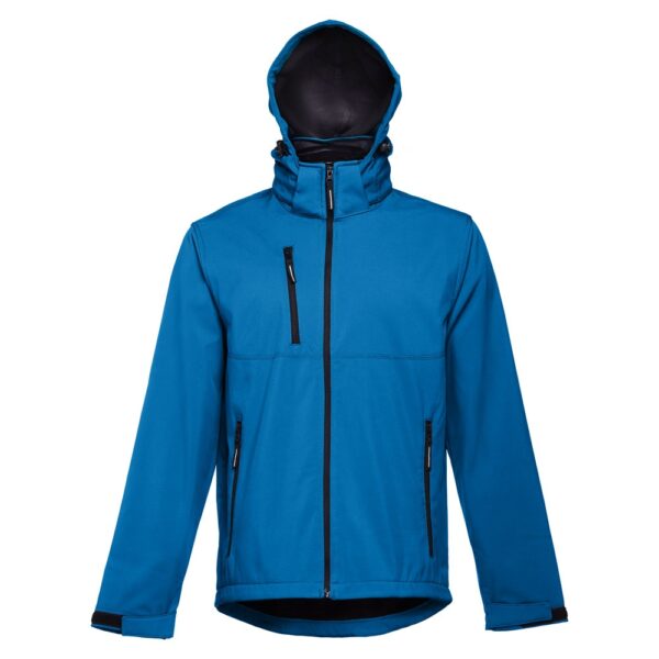 THC ZAGREB. Herren-Softshell-Jacke aus Polyester und Elastan