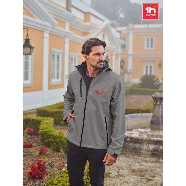 THC ZAGREB. Herren-Softshell-Jacke aus Polyester und Elastan