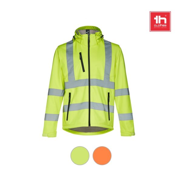 THC ZAGREB WORK. Softshell-Jacke mit hoher Sichtbarkeit (Unisex)