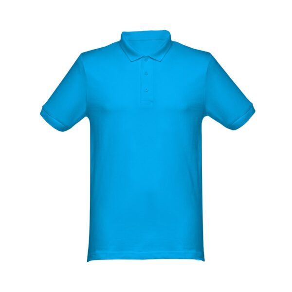 THC MONACO. Herren Poloshirt - Wasserblau, XXL