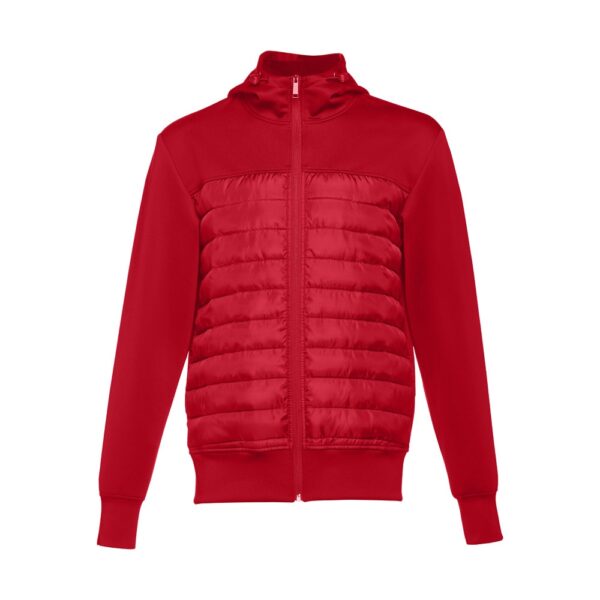THC SKOPJE. Herren-Kapuzenjacke aus 300T-Taft - rot, XXL