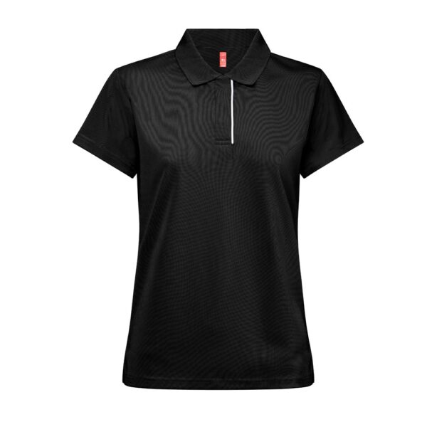 THC DYNAMIC WOMEN. Technisches Poloshirt für Damen - schwarz, XXL
