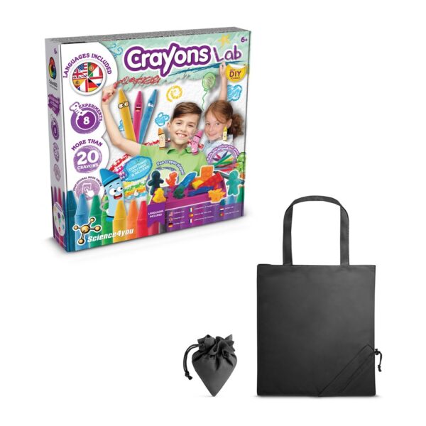 Crayon Factory Kit II. Lernspiel lieferung inklusive einer faltbaren geschenktasche aus 190T - schwarz