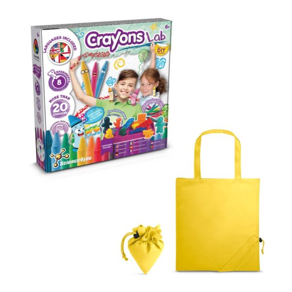 Crayon Factory Kit II. Lernspiel lieferung inklusive einer faltbaren geschenktasche aus 190T - gelb