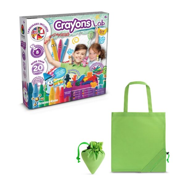 Crayon Factory Kit II. Lernspiel lieferung inklusive einer faltbaren geschenktasche aus 190T - hellgrün