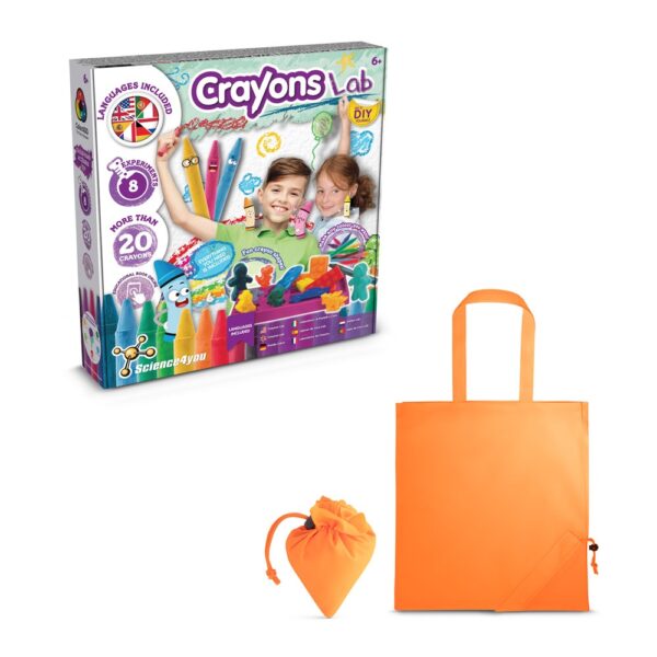 Crayon Factory Kit II. Lernspiel lieferung inklusive einer faltbaren geschenktasche aus 190T - orange