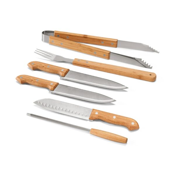KABSA. Grill-Set im Etui aus Bambus