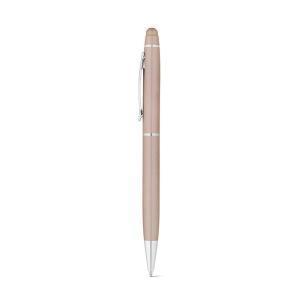 JULIE. Kugelschreiber aus Metall mit Touchpen-Spitze - Champagne